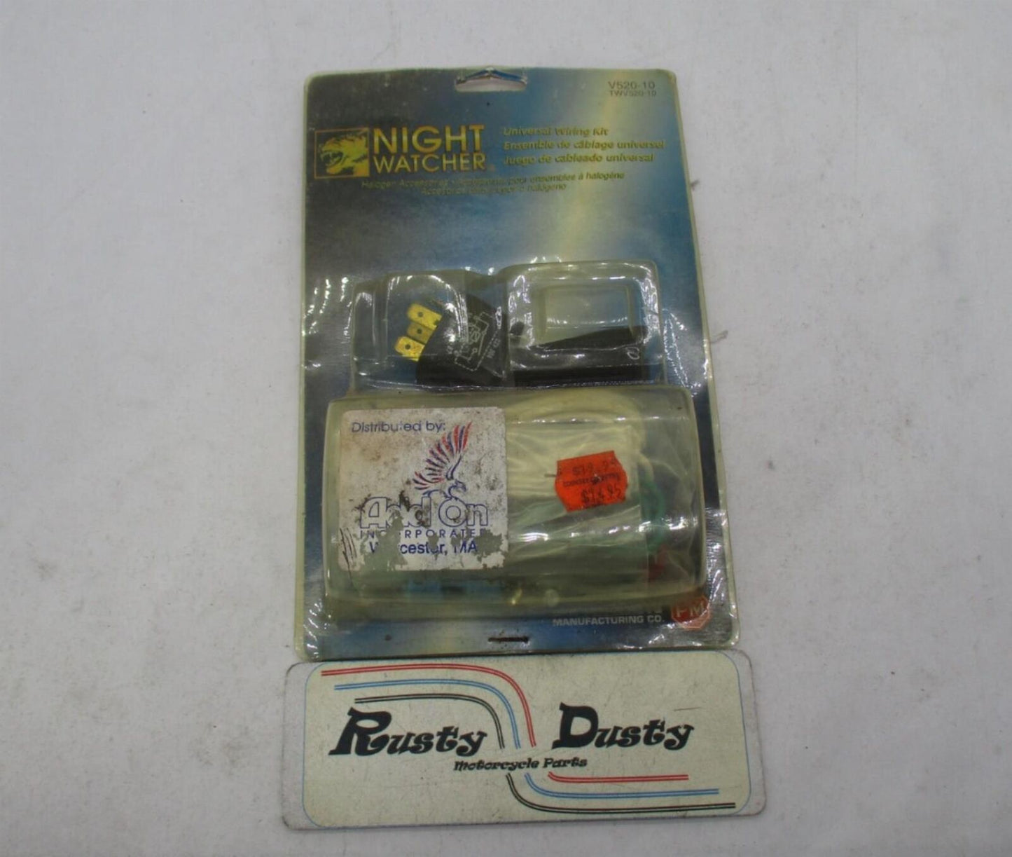 Add On Inc Night Watcher Universal Motorcycle Wiring Kit V520-10