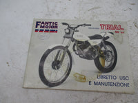 Vintage Original Fantic Motor 50cc Trial Trials Manual Book