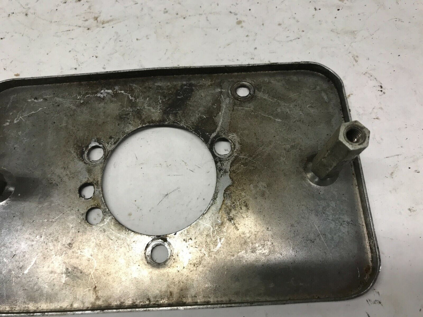 Harley Davidson Air Cleaner Intake Rectangular Back Mounting Plate Chrome