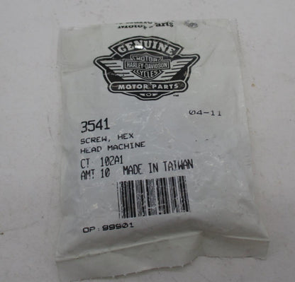 Harley Davidson Lot of 16 Genuine NOS Hex Head Machine Screws 3541