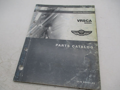 Harley Davidson Genuine Official Factory 2003 VRSCA Model Parts Catalog 99457-03