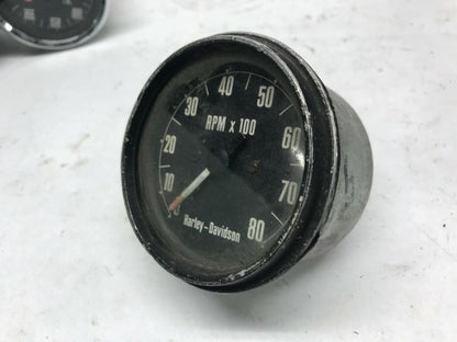 Harley-Davidson Tach Tachometer Black Trim 1-2 Ratio 92051-70 Sportster C