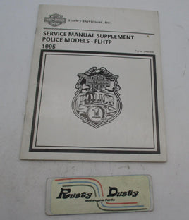 Harley Davidson Official OEM 1995 Police Service Manual Supplement 99483-95SP