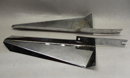 Set of Harley Touring Chrome Wind Guard Windshield Deflector
