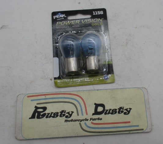 Peak Power Vision Gold 12V Light Bulbs 1156 Harley Davidson