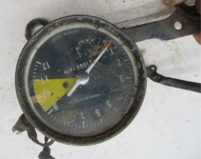 Honda Nippon Seiki Tachometer Tach Gauge w/ Dual Gauge Mount