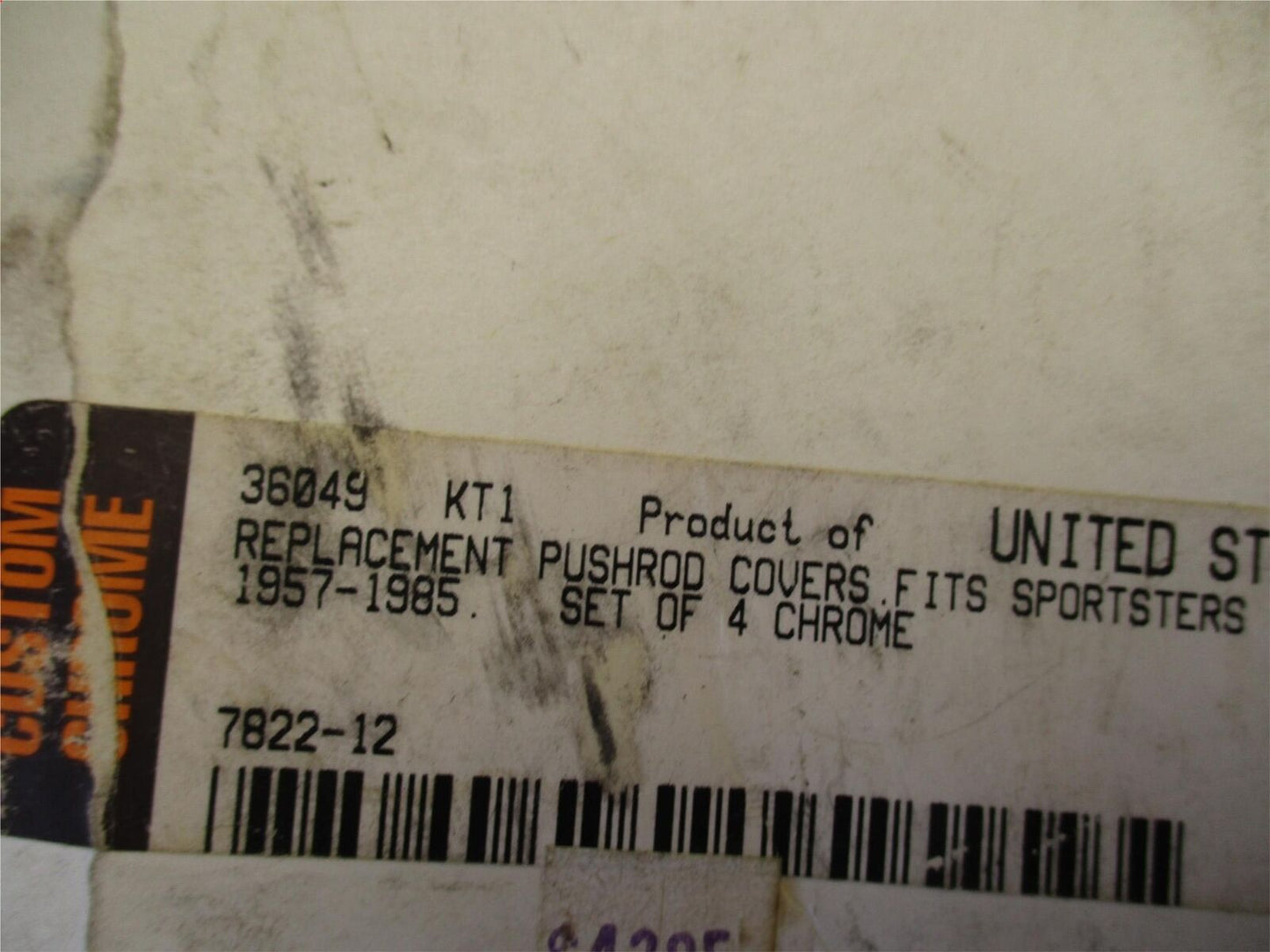 Harley 57-85 Sportsters Colony Chrome Plated Replacement Pushrod Covers 7822-12