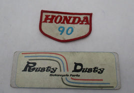 Vintage Honda Motorcycle 90 Enduro Patch 3 x 2 "