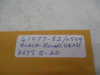 Harley Davidson Genuine NOS Black Round Head Key Set 61077-82 code: 0509