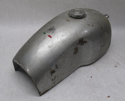 Vintage Italian Made in Itlay Silver Cafe Racer Motorcycle Gas Tank Gilera ?
