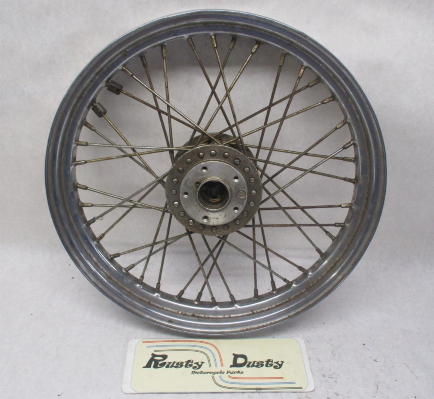 Harley Davidson Genuine 19x2.5" Chrome 40 Spoke Front Wheel 43001-79