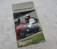 1988 BMW Dealer Sales Motorcycle Fact Book Guide K100 K75 R100 RT RS GS