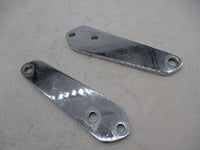 Harley Davidson Dyna Pair of Chrome Highway Peg Bracket Plates 49002-98