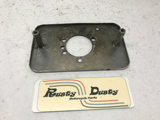 Harley Davidson Air Cleaner Intake Rectangular Back Mounting Plate Chrome