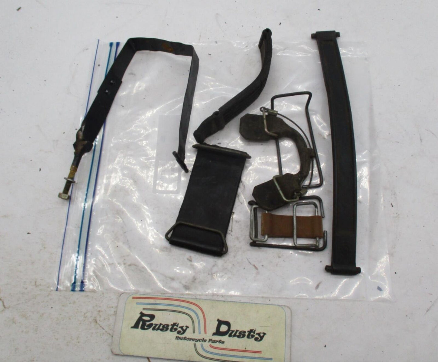 Mix Lot of Vintage Motorcycle Battery Tray Hold Down Straps