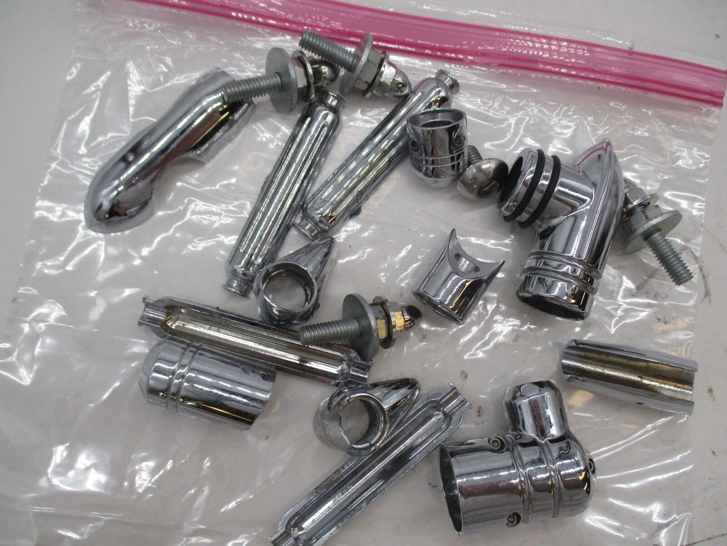Mixed Lot of Harley Davidson Chrome Docking Point Hardware Parts