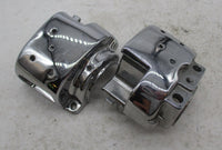 Harley Davidson 1996+ Pair of Chrome Lower Switch Housings Assemblies