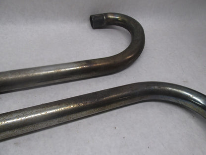 Pair of Vintage Moto Guzzi Motorcycle Exhaust Header Pipes