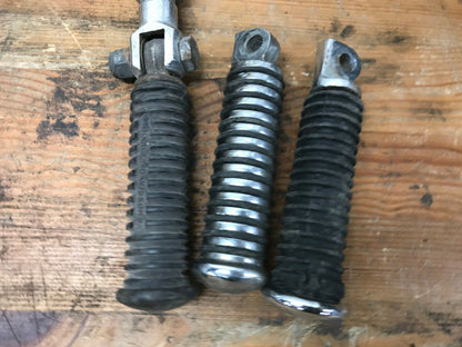 Lot of Harley Flathead Shovelhead Ironhead  Foot Pegs Rests round Rubber