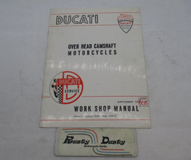 Ducati 1966 Bologna Overhead Camshaft Workshop Manual Supplement Book