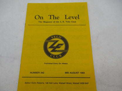 L.E Velo Club 1993 On The Level Magazine 342