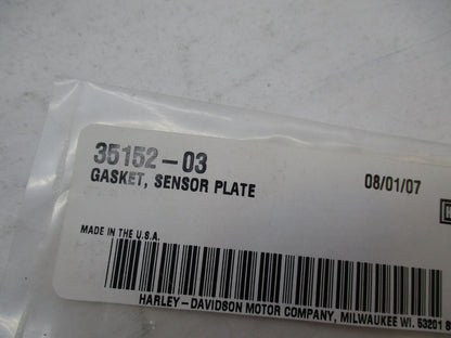 Harley Davidson Genuine NOS Sensor Plate Gasket 35152-03