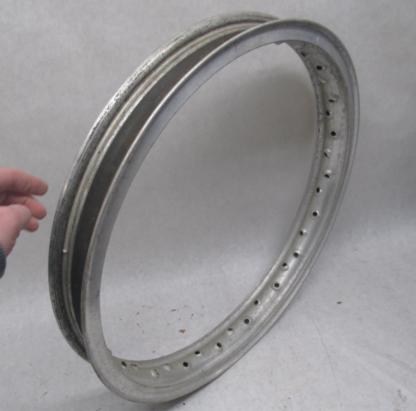 Vintage Dolomiti Aluminum 40 Spoke Motorcycle Wheel Rim 2.5 x 19" #7