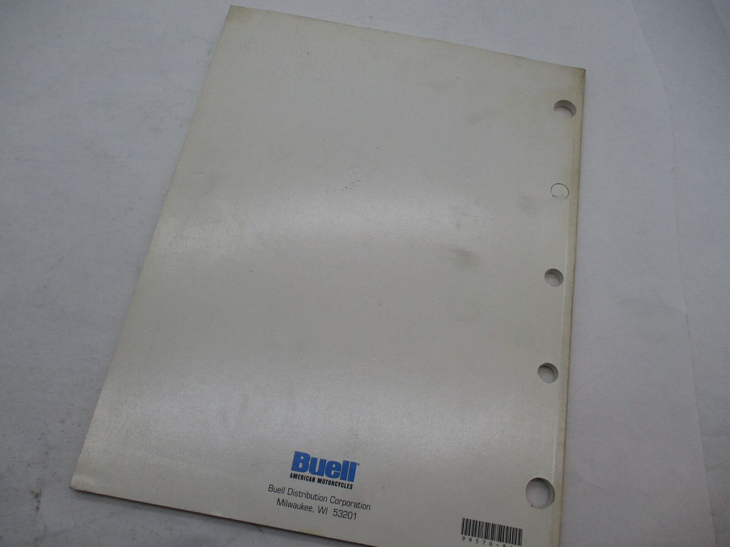 Harley Buell Official Factory 1995-1996 Thunderbolt Parts Catalog 99570-96Y