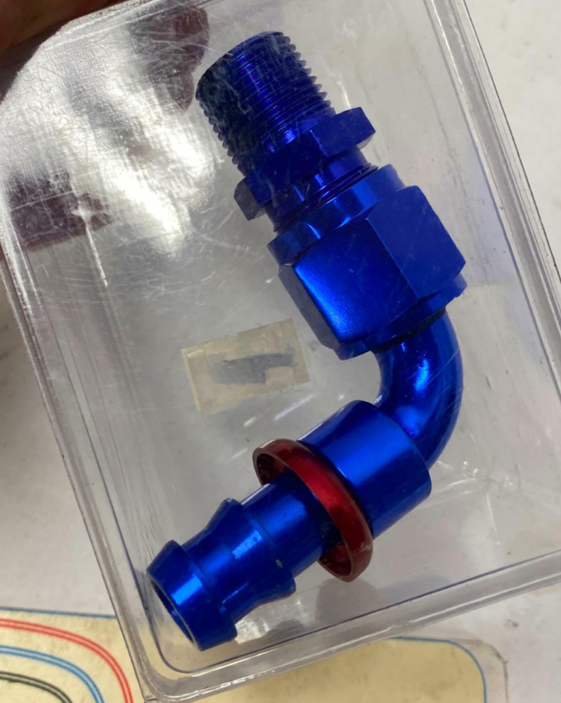 Redhorse Performance Right Angle Push Lock Hose End