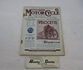 Vintage Original MotorCycle Magazine Velocette Vol. 55 1935