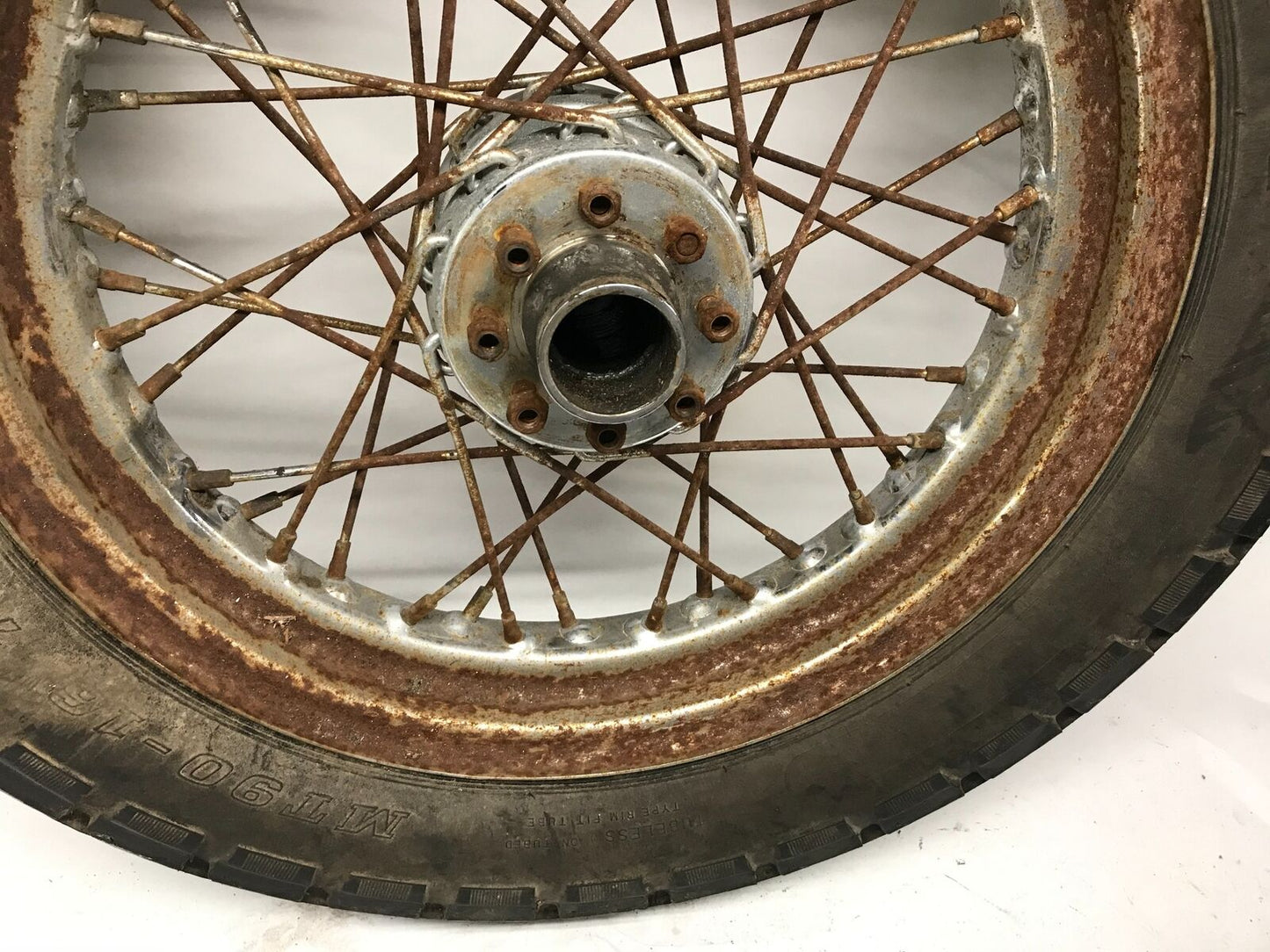 16" Rear Harley Spoke Wheel Shovelhead Spoke Chopper