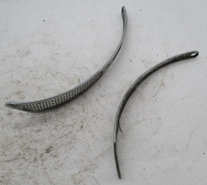 Pair of BSA Triumph Air Scoops Gauze Leading Shoe Brake Plate 37-3444