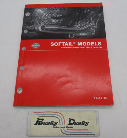 Harley Davidson Official Factory 2006 Softail Models  Parts Catalog 99455-06