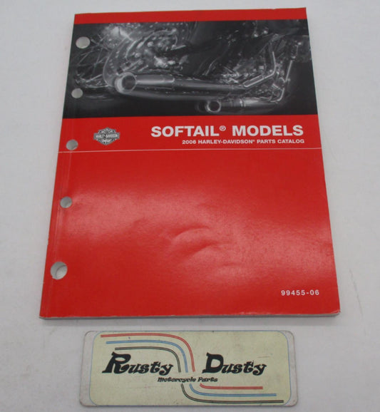 Harley Davidson Official Factory 2006 Softail Models  Parts Catalog 99455-06