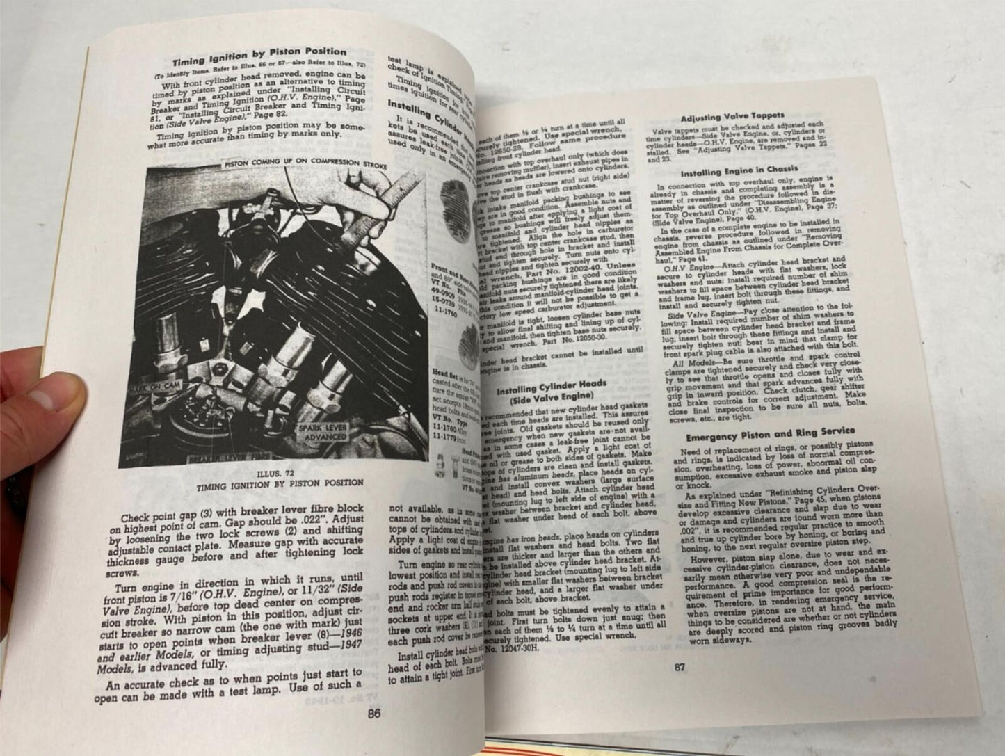 The Mighty Knucklehead O.H.V. Motor Service Manual Harley Davidson