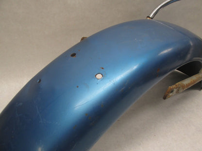 Triumph T100 T120 Blue Original Paint Rear Fender with Grab Handle
