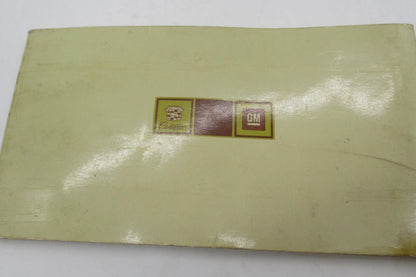 1973 Cadillac Owners Manual User Guide Reference Operator Book
