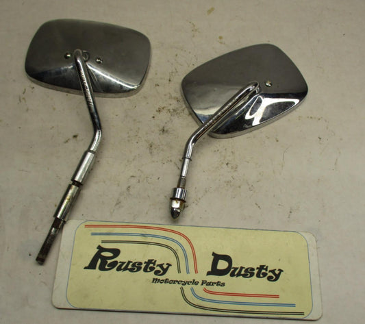 Pair of Harley Davidson Genuine Chrome Short Stem Mirrors