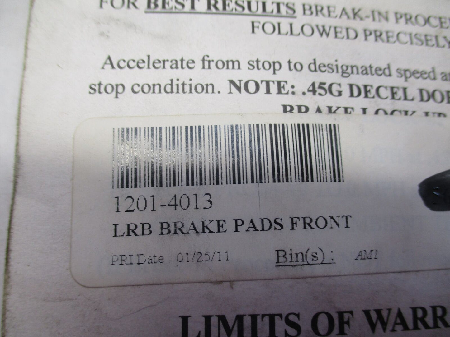 Lyndall Racing Brake Pads LRB1201-4013 Harley Davidson Front Brake Pads