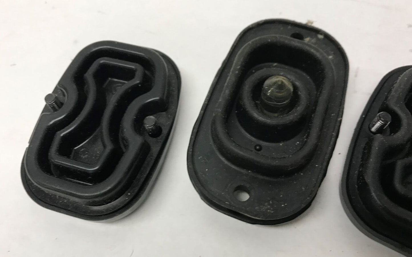 Stock OEM Lot (3) Master Brake Cylinder Covers Black Harley Davidson Softail