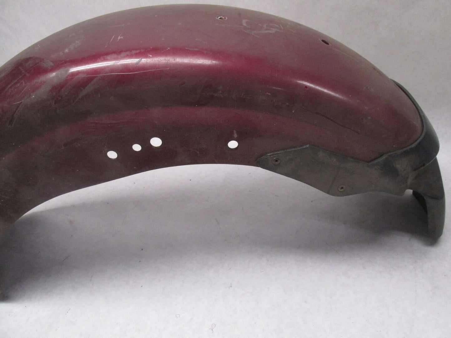 Harley Davidson Genuine Shovelhead Maroon 7" Rear Fender w/ Guide 97 Light