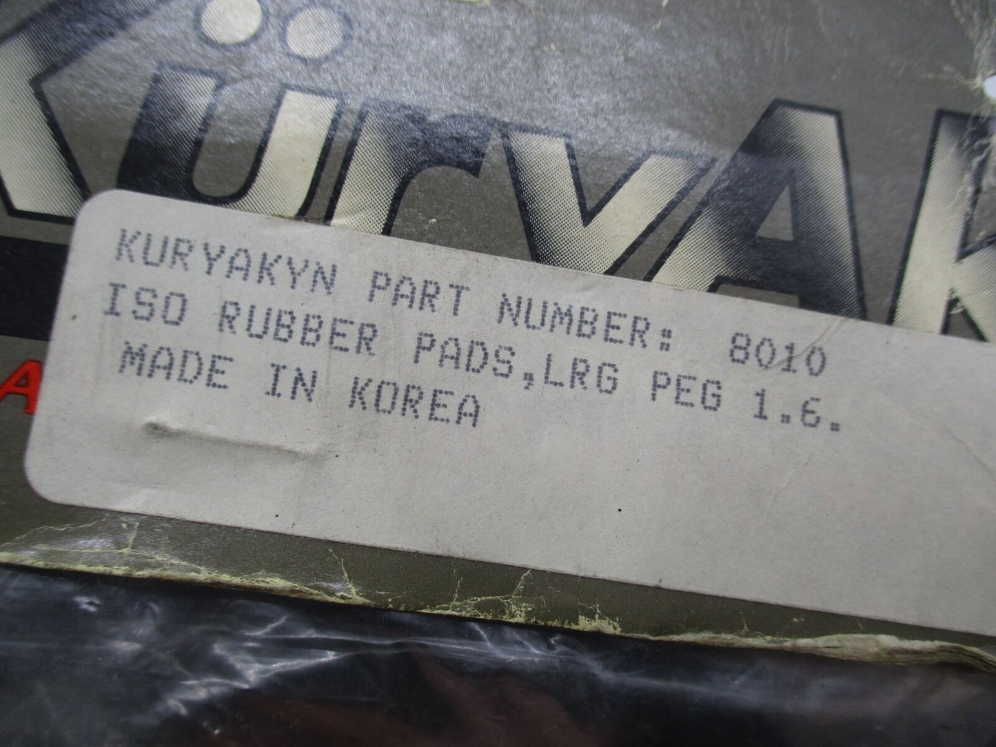 Pack of 6 Harley Davidson Kuryakyn ISO Large Peg Rubber Pads 8010
