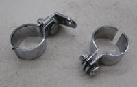 Harley Davidson Pair of Chrome Highway Peg Mounting Bracket Clamps