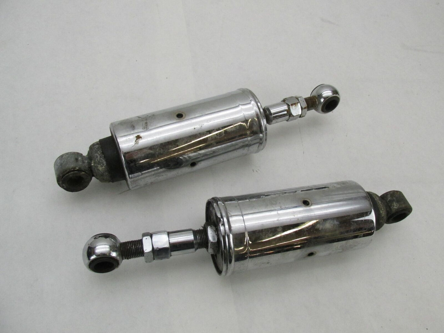 Pair of Harley Davidson EVO Softail Heritage Fat Boy Chrome Rear Shocks