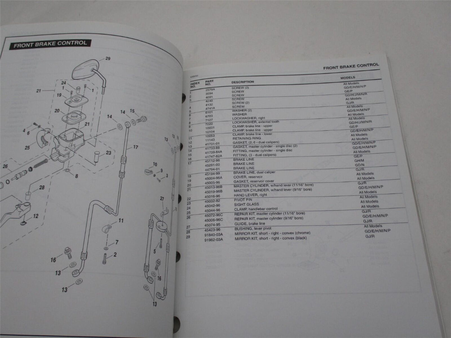 Harley Davidson Official Factory 2004 Dyna Parts Catalog 99439-04