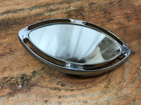 Harley Mirror Oval Tear Drop Style contrast cut No Stem