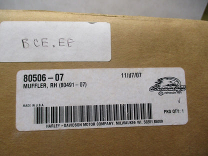 Harley-Davidson FLHX Genuine NOS Screamin Eagle Mufflers 80506-07