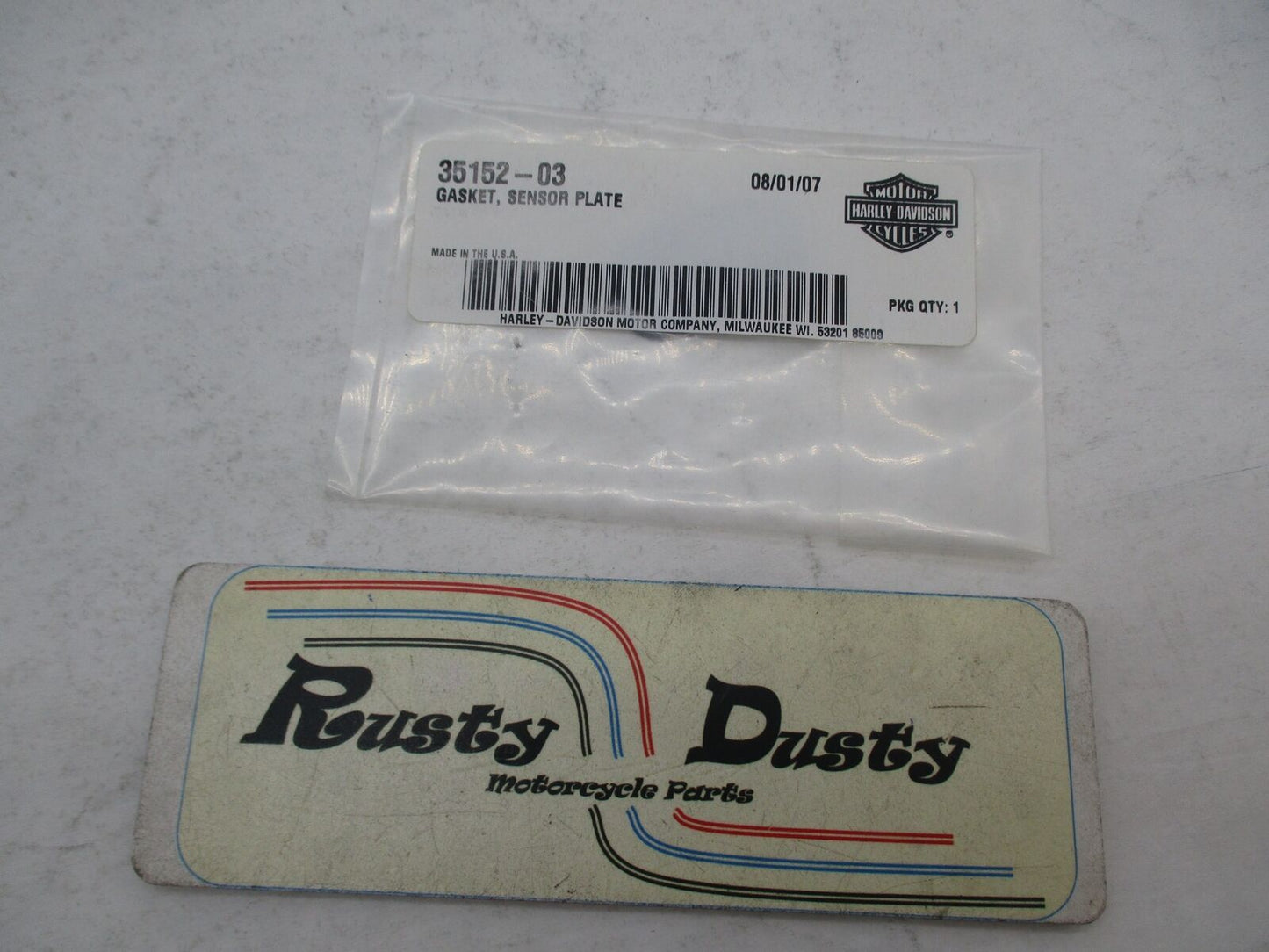 Harley Davidson Genuine NOS Sensor Plate Gasket 35152-03