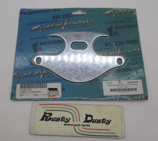 Harley Cycle Vision Cover Up 1-1/2" Handle Bar Cover Eliminator 0602-0002 CV401