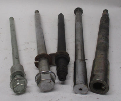 Mixed Lot of (5) Harley Front Rear Wheel Axles Softail Dyna sportster #4